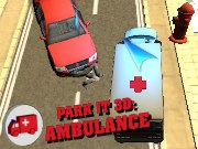 按我玩生活休閒小遊戲-3D 救護車緊急駕駛