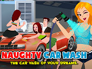 按我玩另類小遊戲-惡整洗車女郎
