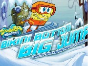 按我玩spongebob小遊戲-海綿寶寶滑雪飛躍