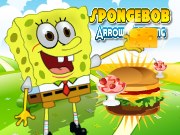 按我玩Spongebob小遊戲-海綿寶寶射漢堡