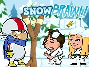 按我玩比賽小遊戲-卡通明星打雪仗
