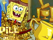 按我玩spongebob小遊戲-海綿寶寶堆獎盃