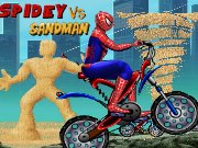 按我玩自行車小遊戲-蜘蛛人 VS 沙人