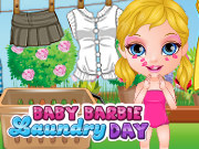 按我玩女生模擬小遊戲-寶貝洗衣日
