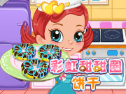 按我玩中文小遊戲-彩虹甜甜圈中文版