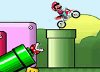 按我玩摩托小遊戲-超級瑪莉摩托車